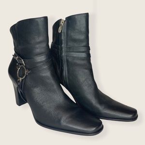 Harley-Davidson Heeled Leather Ankle Boots 7.5